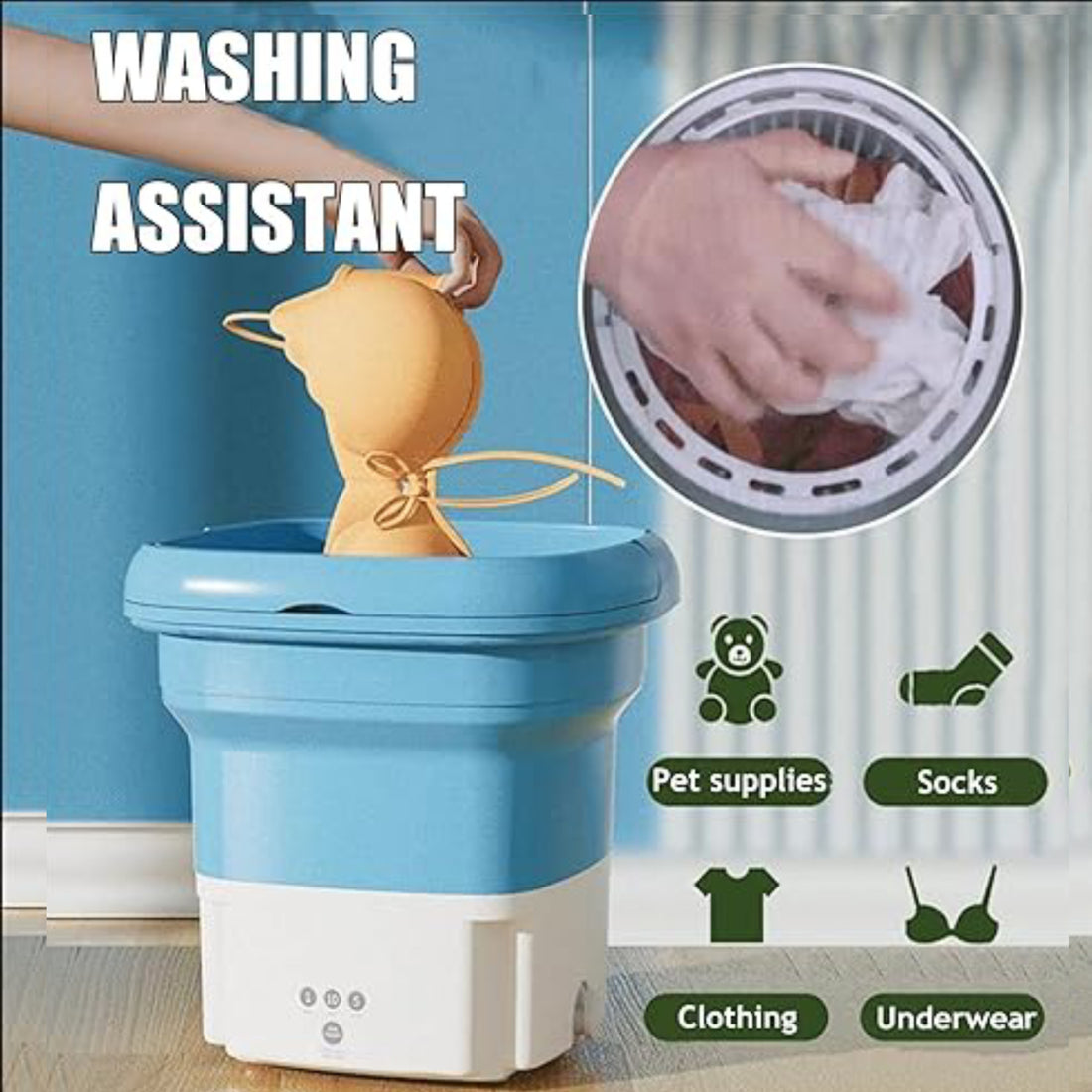 Mini Foldable Washing Machine with dryer
