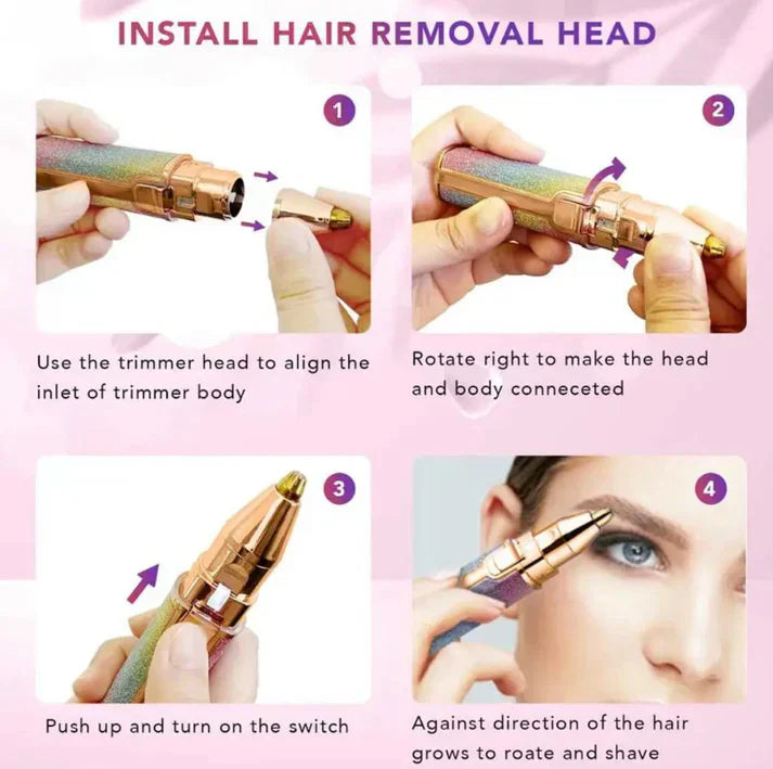 2 in 1 Facial Hair Remover | Eyebrow Trimmer |